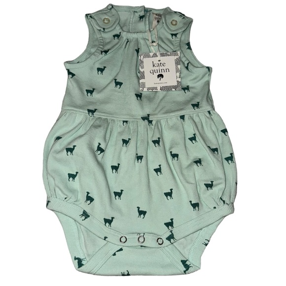 Kate Quinn NWT Ribbed Llama Bubble Romper - Picture 1 of 6